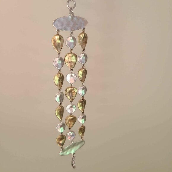 VTG Lucky BRAND Two-tone Imitation Pearl Statement Bracelets - Picture 4 of 8